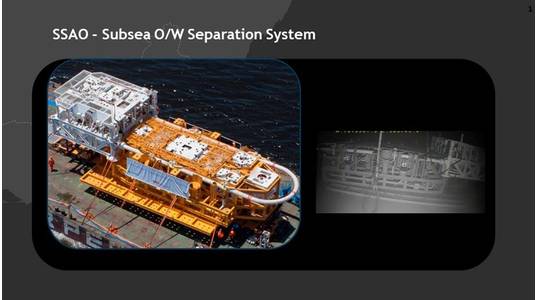 The SSAO subsea oi water separation system. Image courtesy Petrobras.
