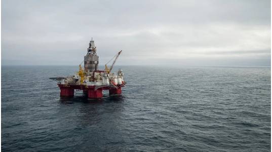 The Transocean Enabler drilling rig. (Photo: Jan Arne Wold / Woldcam - Equinor ASA)