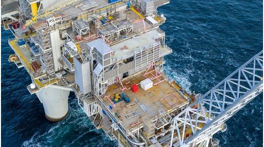 The Troll A platform in the North Sea. (Photo: Øyvind Gravås and Even Kleppa / Equinor ASA)