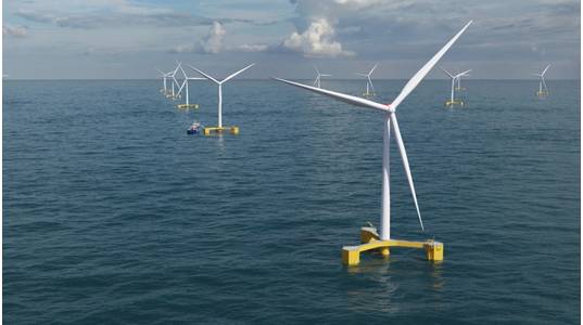 WindFloat FC array (Credit: Principle Power)