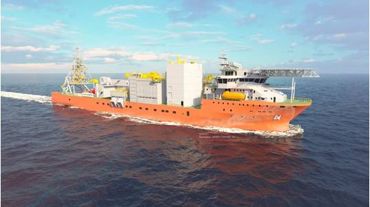 World's largest diamond recovery vessel is expected to enter operations in 2022 - Credit: Marine Teknikk