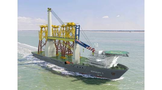 Wärtsilä’s comprehensive thruster solution will enable an existing hull to become the crane vessel Bokalift 2 - Image Credit - Wärtsilä’