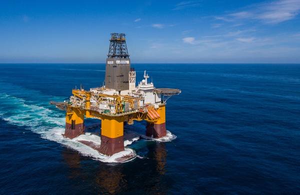 Well 30/3-11 S was drilled by the Deepsea Stavanger drilling facility. Photo: Odfjell Drilling via NPD