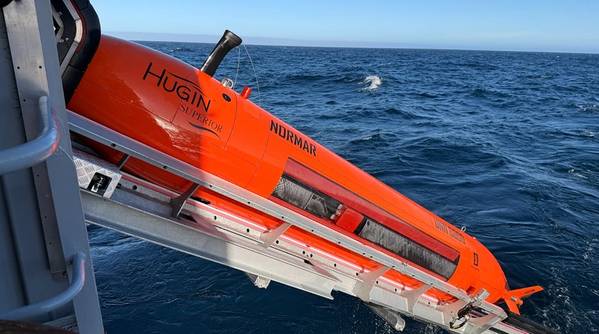 The advanced AUV can operate at depths of up to 6000 metres, collecting high-resolution data (Credit: Jørgen Ramse Vadla / NOD)