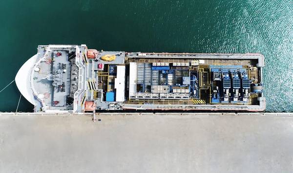 An aerial view of one of the new vessels acquired by OFCO. (Photo: Abu Dhabi Ports)