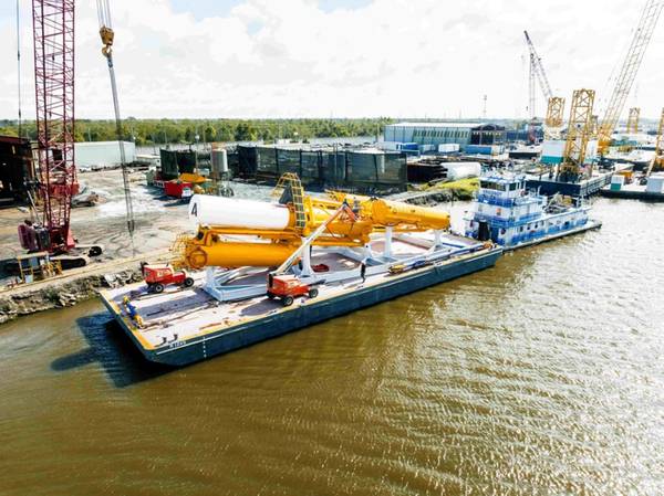 Aikido One platform loaded on a barge in Harvey, Louisiana (Credit: Business Wire)