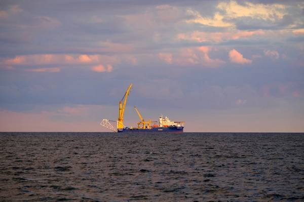 Akademik Cherskiy vessel used to install the final stretch of the Nord Stream 2 pipeline - Credit:Elena Krivorotova/AdobeStock
