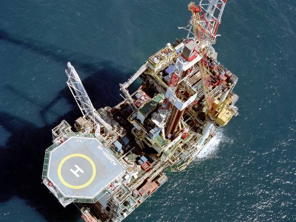 BP's Andrew platform in the UK North Sea - Credit: BP