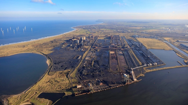 Arial view of the former Teesworks site on Teesside ©BP