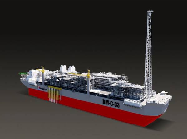 The FPSO for the BM-C-33 project (Credit: MODEC)
