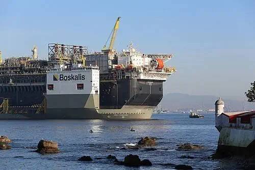 Boskalis heavy transportation vessel carrying an FPSO - Image Credit: Boskalis