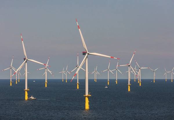 Butendiek offshore wind farm (Credit: BKW/©Paul Langrock)