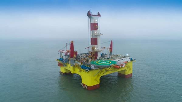 CMHI's semi-submersible drilling platform Shen Lan Tan Suo - Credit: DNV GL