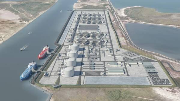 Computer Rendering of NextDecade’s Rio Grande LNG Project (Credit: NextDecade)