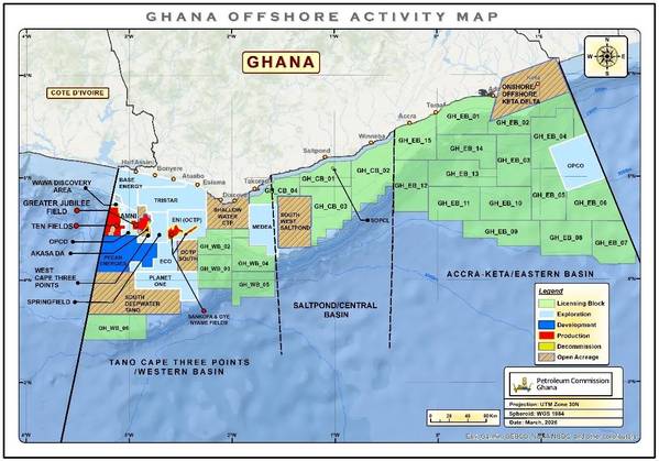 (Credit: Petroleum Commission of Ghana)