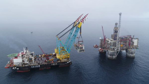 Credit: Wintershall Dea/John Iver Berg - From the Dvalin field development in the North Sea. Wintershall Dea is operator, and Sval Energi now gain a 10% ownership in the license.