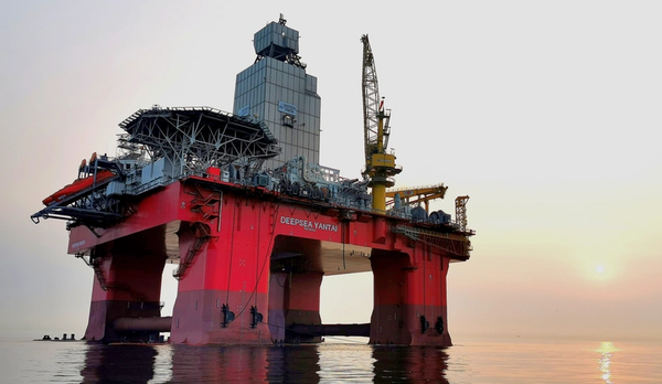 Deepsea Yantai drilling rig recently used by Neptune to discover large oil find Dugong offshore Norway - Credit:Neptune Energy