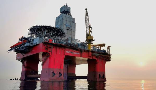 Deepsea Yantai, a new semi-submersible rig - Credit: Odfjell Drilling