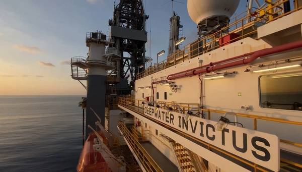 Deepwater Invictus drillship (Credit: Screenshot/Video by Transocean)