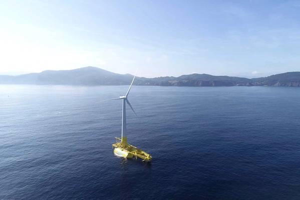 DemoSATH floating wind demonstrator (Credit: Saitec Offshore Technologies)