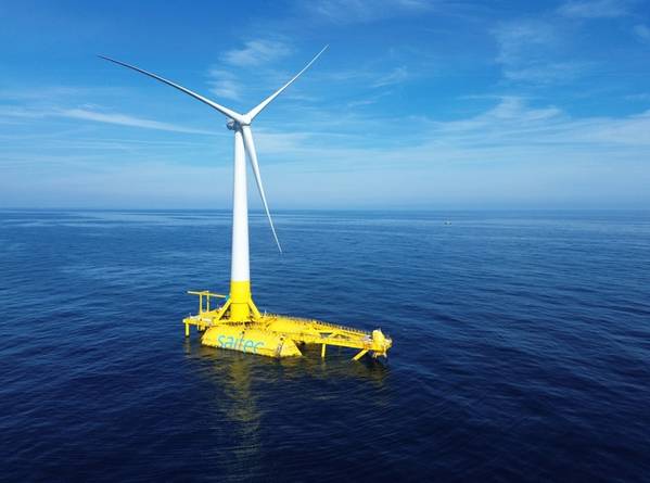 DemoSATH floating wind demonstrator (Credit: Saitec)