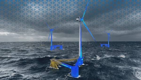 A depiction of Offshore Floating Wind operations. (c) Akselos