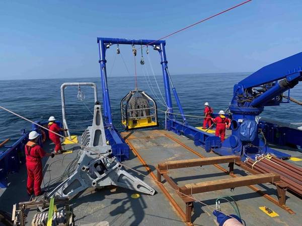 The N5K deployment on TDI-Brooks’ multi-use oceanographic research vessel, R/V Brooks McCall (Photo: TDI-Brooks)