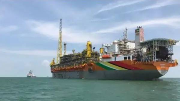 Liza Destiny FPSO started producing oil offshore Guyana in December 2020. Image source: Hess Corporation