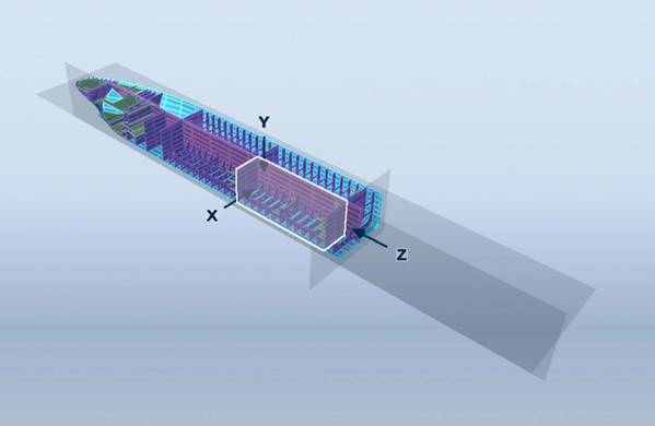 ABS EagleTwinTM is a web-based structural digital twin solution that aims to improve safety for offshore operations. EagleTwin provides an interactive 3D digital representation of an offshore asset to help enable more informed decision-making for repair and inspection operations.
Image courtesy ABS