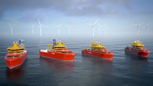 The new electric Voith Schneider Propeller will be delivered for four offshore supply vessels of the Norwegian shipping company Østensjø. (Image: Østensjø)