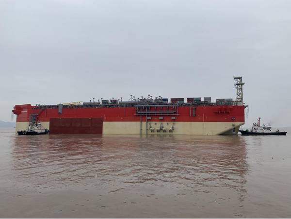 Energean Power FPSO Hull leaving China - Credit: Energean Oil and Gas