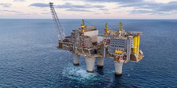 Equinor’s Troll A platform in the North Sea, off Norway (Credit: Jan Arne Wold/Elisabeth Sahl - Equinor)