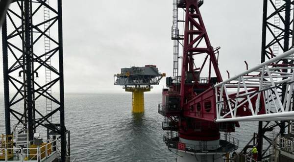 First OSP at Moray West offshore wind farm (Credit: OW Ocean Winds UK)