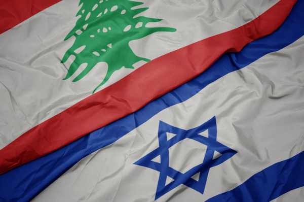 Flags of Lebanon and Israel (Credit:luzitanija /AdobeStock)