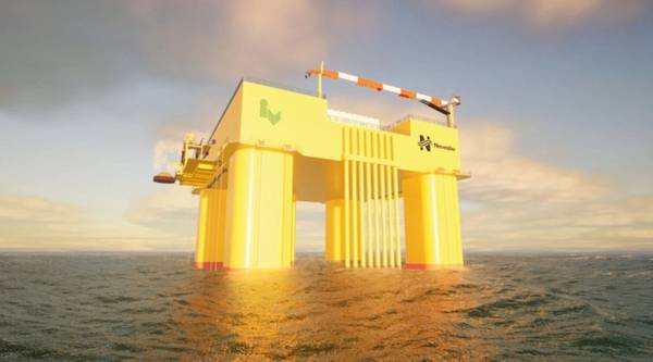 Floating offshore substation concept (Credit: Nevesbu)