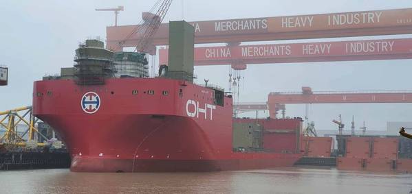 OHT’s Alfa Lift float-out at CMHI’s shipyard in Jiangsu, China. Photo Source: OHT