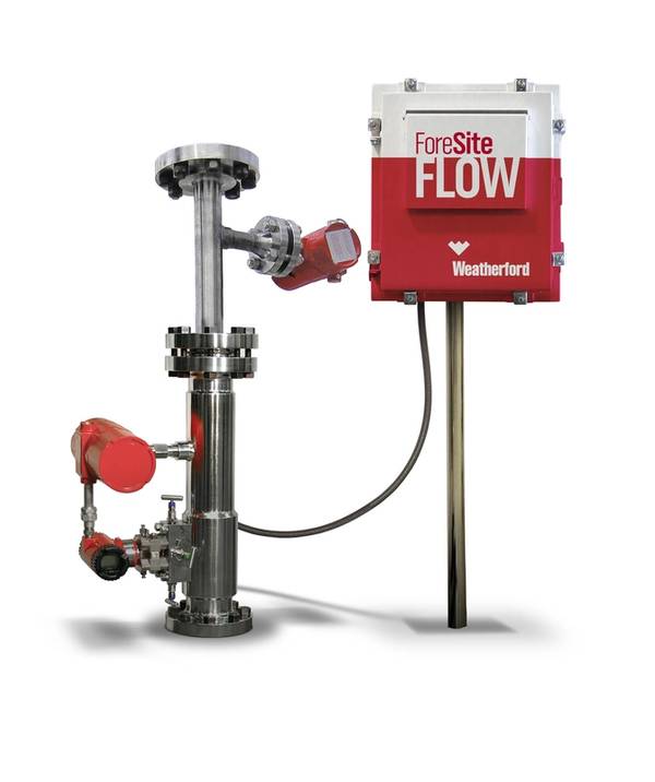 ForeSite Flow delivers full-range, non-nuclear flow insight for individual or group wells in real time. (Image: Weatherford)
