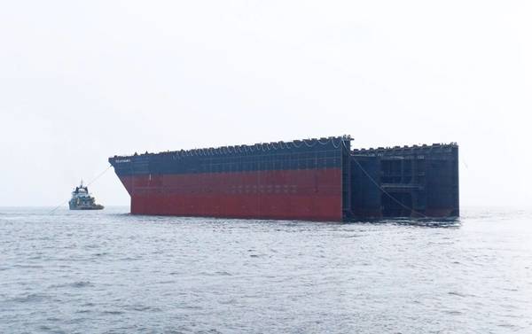 Forward section of MODEC’s next-generation hull for FPSO Gato do Mato (Credit: MODEC)
