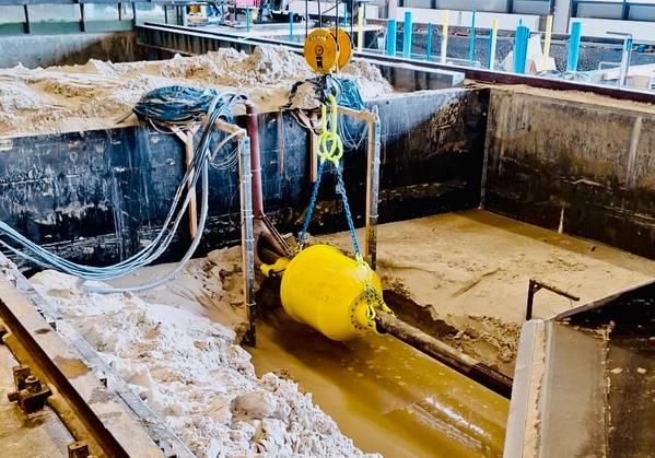 Frequensea Subsea Decommissioning Tool Testing at Deltares (Credit: Frequensea)