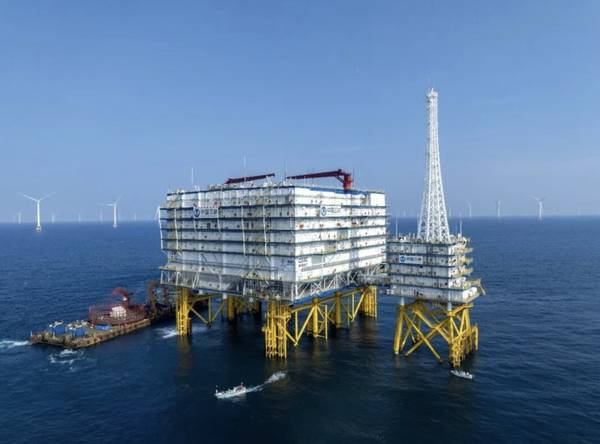 'Heart of the Sea Wind' Offshore Substation (Credit: China Three Gorges)