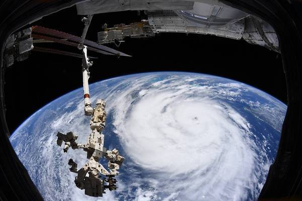 Hurricane Ida hit U.S. Gulf of Mexico oil and gas platforms in August 2021, causing one of the most costly damages to U.S. offshore energy production makes since back-to-back storms in 2005 cut output for months - Image credit: European Space Agency via NASA