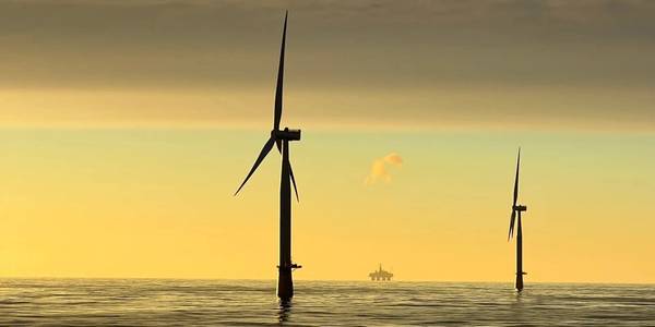 The Hywind Tampen floating wind farm in the North Sea.

(Photo: Karoline Rivero Bernacki / Equinor ASA)