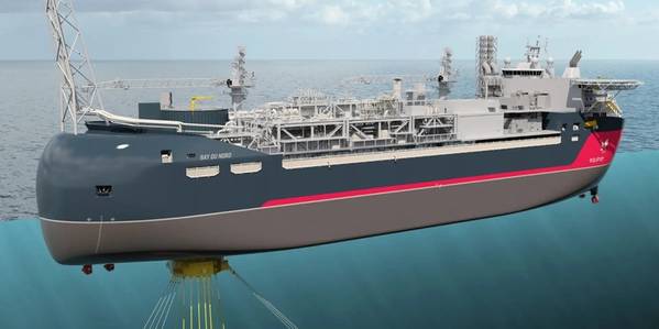 Illustration of the Bay du Nord floating production storage and offloading (FPSO) unit (Image: Equinor)