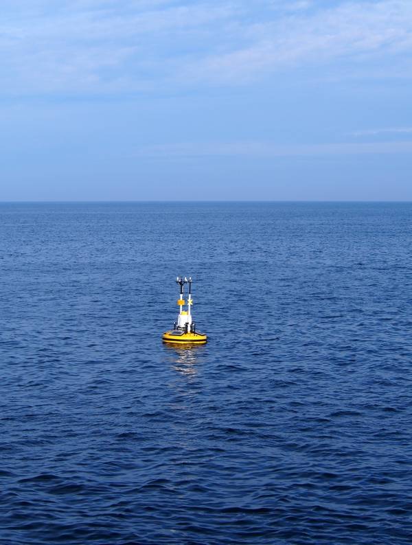 Illustration - Photo from 2020 buoy launch / Credit: Atlantic Shores Offshore Wind