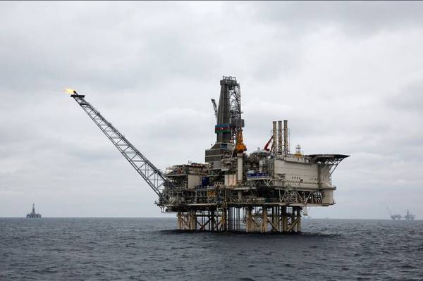 For Illustration Only - A BP platform offshore Azerbaijan - Credit; BP