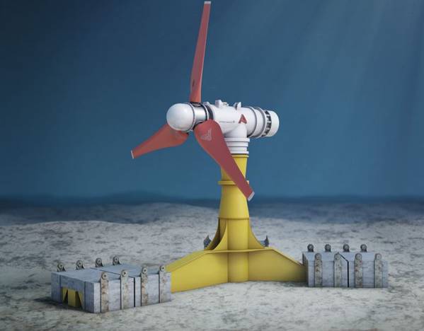 Illustration; A SIMEC Atlantis Tidal Power Turbine - Credit: SIMEC Atlantis