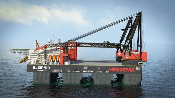 The installation for the HKZ Alpha project will be performed by one of Heerema’s newest vessels, Sleipnir. (Photo: Heerema Marine Contractors)