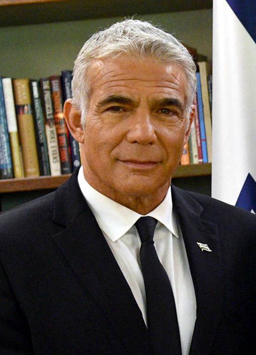  Israeli Prime Minister Yair Lapid - Credit: Haim Zach / Government Press Office
Photo licensed under the Creative Commons Attribution-Share Alike 3.0 Unported license.