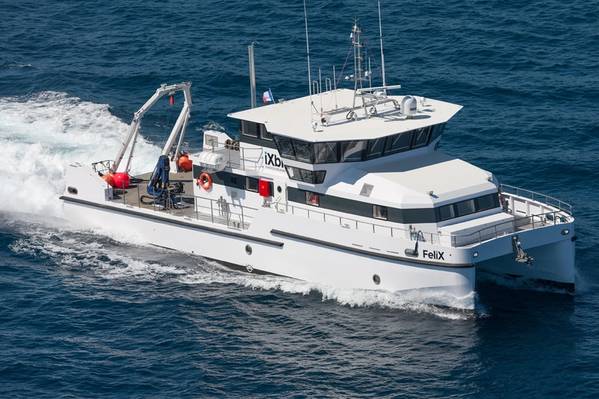 iXblue’s hydrographic research vessel FeliX (Photo: iXblue)