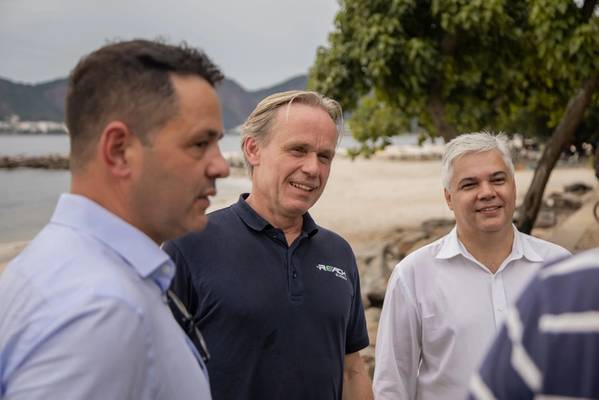 From left: Jeremiah Gilbreath, Director - Americas, Reach Subsea; Jostein Alendal, CEO of Reach Subsea; and Cleiver Moulin, Managing Director - Brazil, Reach Subsea. (Photo: Reach Subsea)